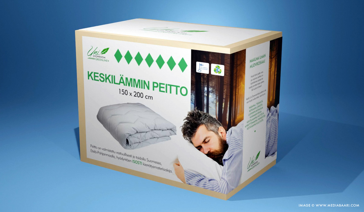 Keskilämmin peitto | 3D kuva Mediabaari