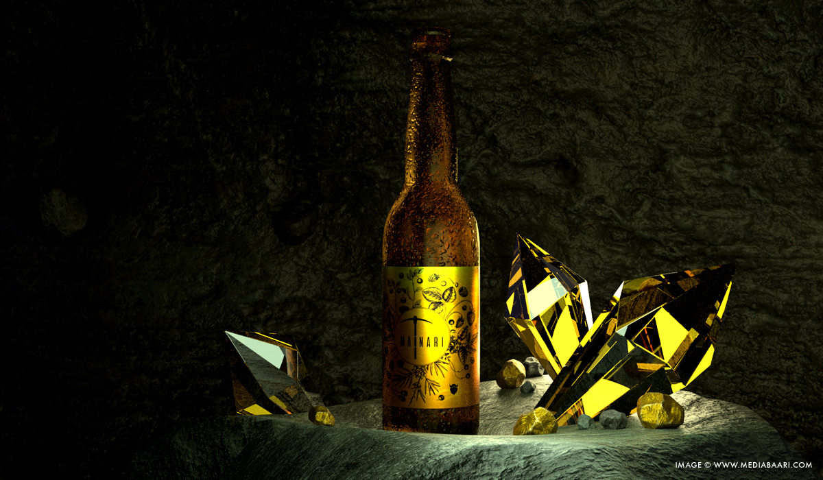Mainari olut | 3D kuva Mediabaari